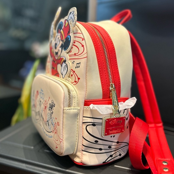 New Loungefly Disney 100 Years Of Music & Wonder Mickey Mouse Mini Backpack - Picture 2 of 9